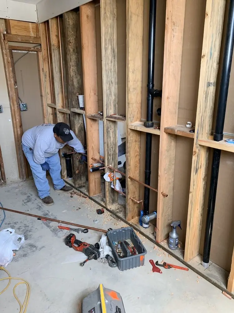 Commercial rough-in plumbing for Water Heater Replacement in Mill Creek